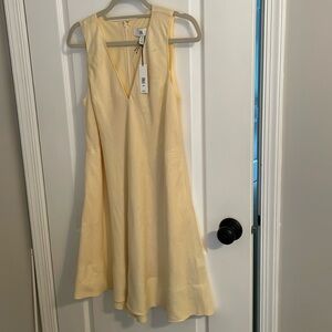 Banana Republic-Ava Linen Mini dress- Butter Yellow